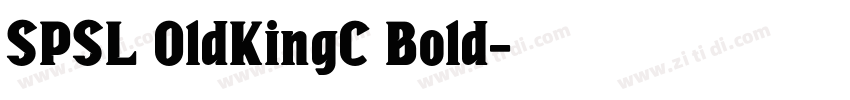 SPSL OldKingC Bold字体转换